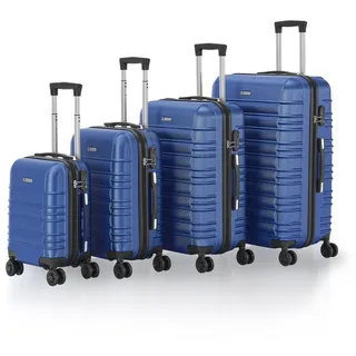 Juskys Hartschalen Kofferset Rom - Blau