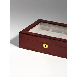 Rothenschild Uhrenbox für 8 Uhren aus Holz Rot