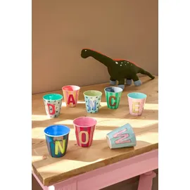 Rice Melamin Buchstabenbecher Stars, A
