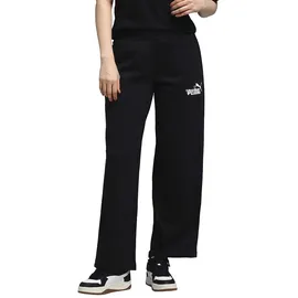 Puma Damen Nature 2.0 Comfort Logo Straight Pants FL Op Strickhose, Puma Schwarz, XS EU