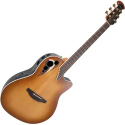 Ovation Celebrity Elite Deluxe CDX40 Deep Contour Peach Burst Satin