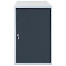 ADB Stahlschrank 41940 anthrazitgrau, lichtgrau 53,0 x 70,0 x 80,0 cm, aufgebaut