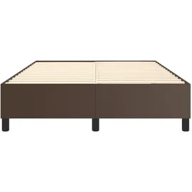 vidaXL Boxspringbett 140 x 190 cm Braun