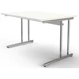 Kerkmann Schreibtisch Artline 120 cm Glas weiß