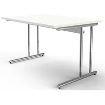 Kerkmann Schreibtisch Artline 120 cm Glas weiß