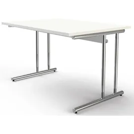 Kerkmann Schreibtisch Artline 120 cm Glas weiß