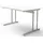 Kerkmann Schreibtisch Artline 120 cm Glas weiß