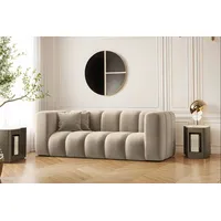 Kaiser Möbel Sofa Couch, Zweisitzer-Sofa Grand Modular Stoff Haga und Salvador, Bequem, modular, viele Farben beige