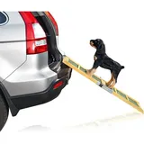Melko - Hunde Auto Einstiegshilfe Hunderampe Teleskop Einstiegshilfe Hundetreppe