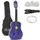 MUSIC ALLEY MA-52 30 Zoll Junior Klassikgitarre für Kinder, Akustikgitarre mit Nylonsaiten, Tragetasche und Online-Unterricht, Blau