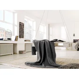 Biederlack Cotton Home Kuscheldecke 150 x 220 cm Grau
