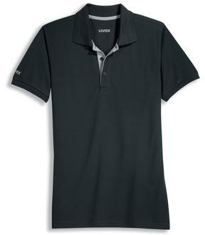 uvex Poloshirt  schwarz schwarz/grau 4XL - 9892915 - schwarz