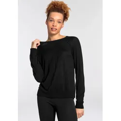 Rundhalspullover, kastig geschnitten, Gr. 36/38, schwarz, , 87624424-36