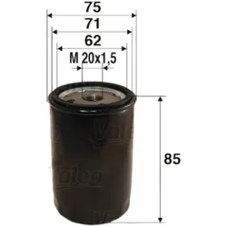 Ölfilter VALEO 586079 für Smart Ford Forfour Focus II Turnier Galaxy