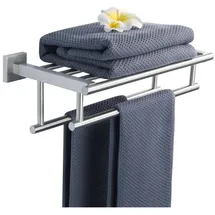 luxuskollektion Handtuchhalter Wand Edelstahl grau