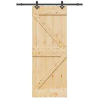 vidaXL Narvik rechts 80 x 210 cm Natürlich/Schwarz
