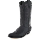 Mayura Boots Unisex Cowboy Stiefel MB017 Westernstiefel Lederstiefel Schwarz 41 EU - 41 EU