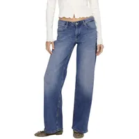 Only Judy Jeans Straight Leg in Mittelblau-S