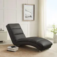 SalesFever Livetastic Relaxliege, schwarz Metall, 60x81x171 cm, Wohnzimmer, Sessel, Relaxliegen