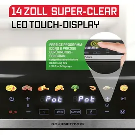 GOURMETmaxx AirGenius Heißluftfritteuse schwarz