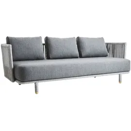 Cane-Line Gartensofa-Modul Moments, Rope Grau