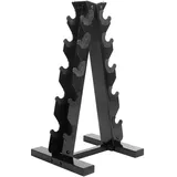 A-Rahmen Hantelständer Nur Ständer, Gewicht Halter Rack für Home Gym, 5-Tier Stahl Hantelständer Kurzhantelständer Hantelturm Hantelbaum (Schwarz)