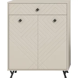 Home Affaire Mento 80 x 100 x 35 cm beige / beige matt