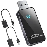 salcar Kabelloser CarPlay Adapter für Android 11 oder höher & mit eingebautem Auto Carplay