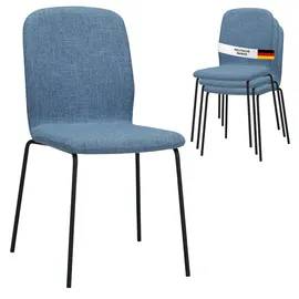 Albatros Esszimmerstuhl Enna Blau 4er-Set