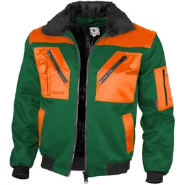 QUALITEX HIGH QUALITY WORKWEAR Pilotenjacke pilotenjacke grün/orange Damen: 48 Herren: XL