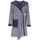 Esprit Bademantel Striped Hoody navy blue XS