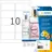 Herma Adressetiketten 8018 Transparent 96 x 50,8 mm 25 Blatt 250 St.