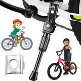 dcas Fahrradständer 14 Zoll Kinder, Rutschfest Stabil Fahrradständer, Seitenständer Fahrradständer, Aluminiumlegierung Fahrrad Ständer, Stabil Fahrradständer Für Mountainbike, Für Rennrad Und Klapprad