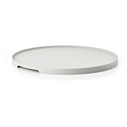 Zone Denmark - Singles Metall-Tablett, Ø 35 cm / warm grey