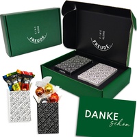 Geschenkbox-24 EINE KLEINE FREUDE. Einzigartige „DANKESCHÖN“ Geschenkbox mit feinster Lindt Schokolade, Hello Pralinen & Grußkarte