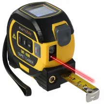 Tacklife TM-L01 2 in 1 Laser Entfernungsmesser, 40m Massband und 5m Massband, 2 Laseröffnungs, HD und LCD-Display, Selbsthemmend, Aktiver