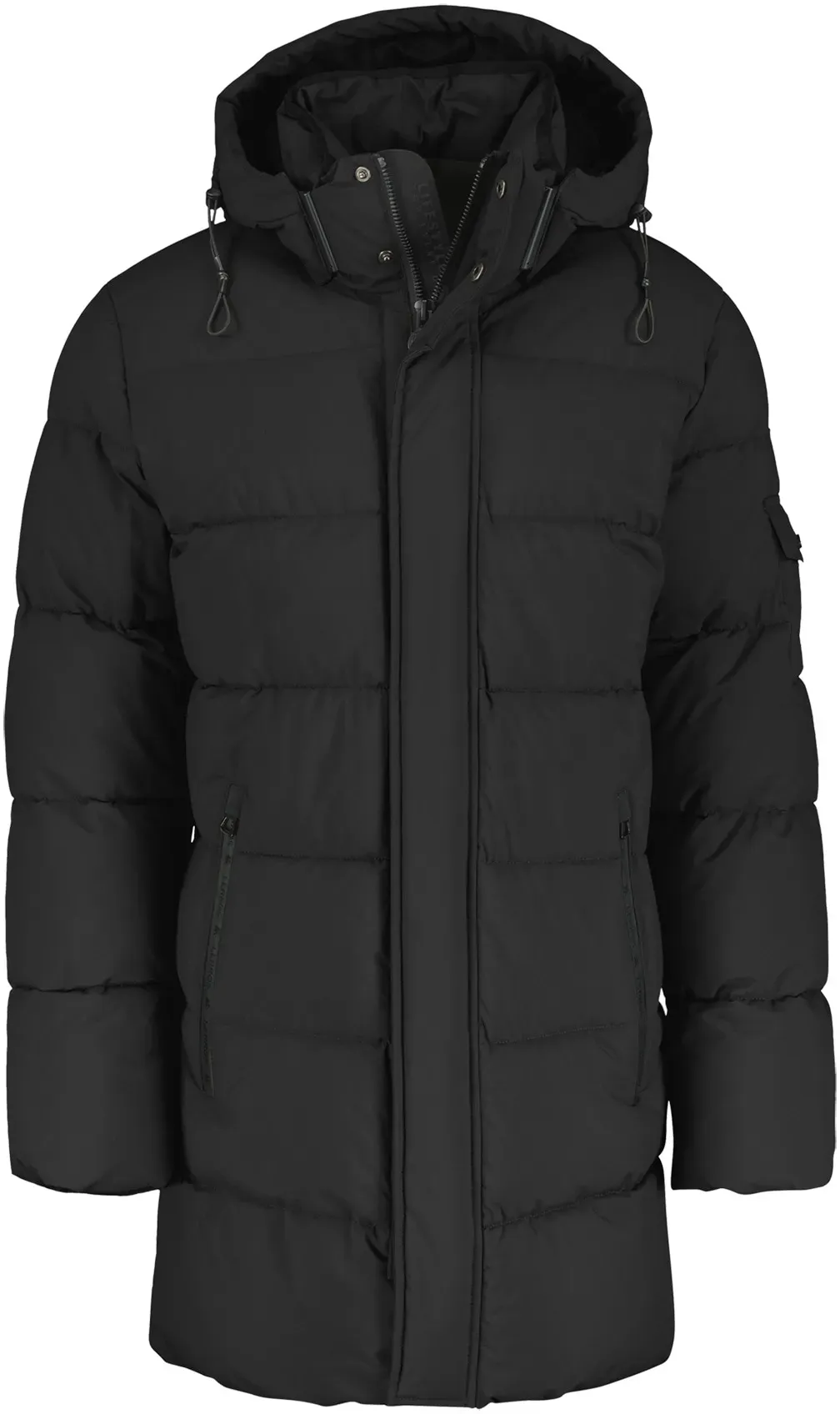 Outdoorjacke LERROS Gr. XXXL, schwarz Herren Jacken mit Reißverschlusstaschen