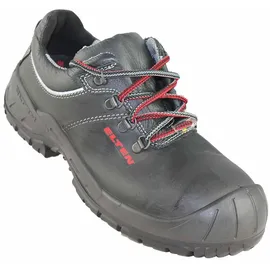 ELTEN RENZO XW Low ESD S3, Damen und Herren, Leder, Stahlkappe, leicht, robust, Schwarz,