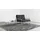 s-style möbel Loungesessel 84 x 81 x 89 cm Schwarz/Silber mit Polyetherschaumkern