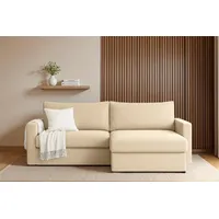 Fun Möbel Ecksofa Sofa mit Schlaffunktion BENDIK Stoff Faro