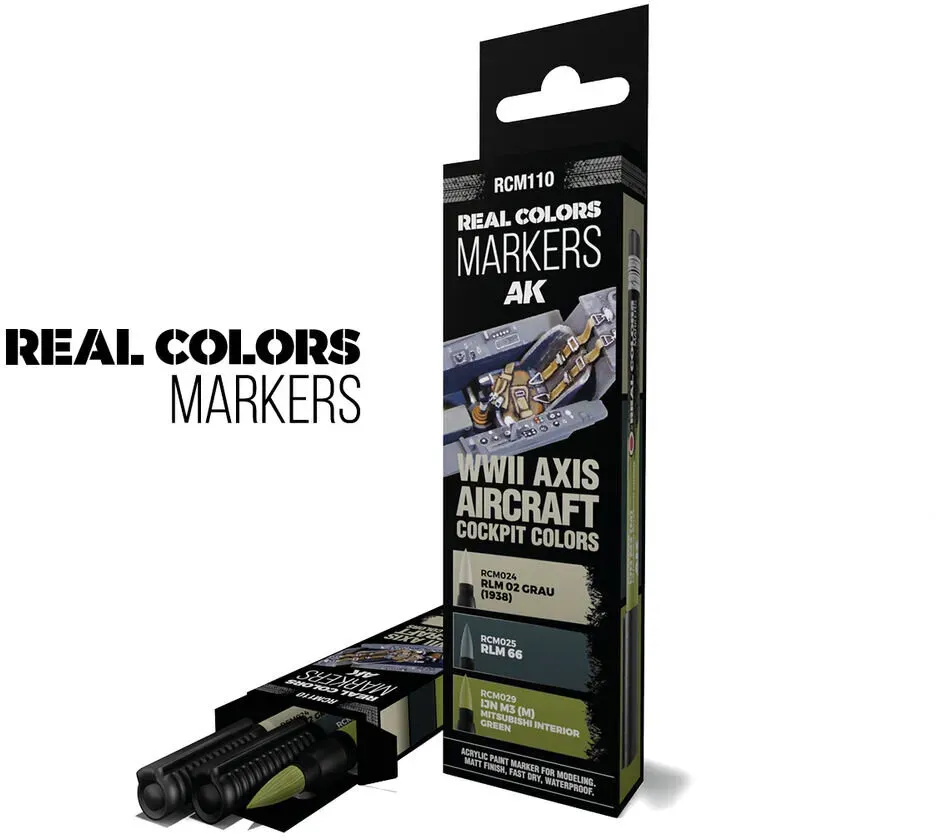 AK RC Markers WWII Axis Aircraft Cockpit Colors Set