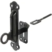GAH Alberts Alberts Fensterladen-Feststeller, mit Platte, H: 150 B: 48|37, schwarz Kunststoff beschichtet