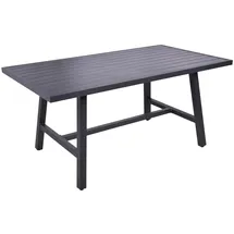 Garden Pleasure DENIA Gartentisch 160 x 89,5 x 74 cm Schwarz/Anthrazit