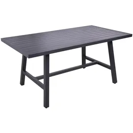 Garden Pleasure DENIA Gartentisch 160 x 89,5 x 74 cm Schwarz/Anthrazit