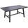 Garden Pleasure DENIA Gartentisch 160 x 89,5 x 74 cm Schwarz/Anthrazit