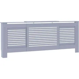 vidaXL MDF Heizkörperverkleidung Grau 205 cm