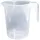 ORYX 5071020 Messbecher Kunststoff Mikrowelle 1 Liter, Durchsichtig