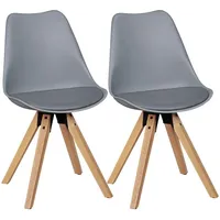 KADIMA DESIGN Esszimmerstuhl, Grau, | Gr.: onesize