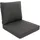 bomoe Loungekissen Ilano 70 x 70 cm/70 x 40 cm Graphitgrau