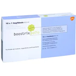 BOOSTRIX Polio Inj.-Susp.i.e.Fertigspr.o.Kanüle 10X0,5 ml